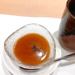 鮨 栞庵 やましろ - ほうじ茶プリン