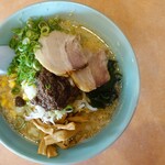 らーめんかざみどり - 料理写真:黒にんにくラーメン