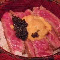 鳥茂 - 牛肉雲丹キャビアご飯