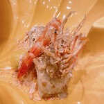 蕎麦割烹  倉田 - 海老尽くし：車海老、車海老鬼殻揚げ、海老芋、銀杏