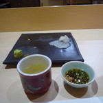 鮨四季の味 しおん - クエはだし汁でしゃぶしゃぶしてポン酢で