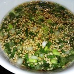 台湾家庭料理 福味香 - 白切鶏のタレのスープです