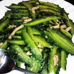 台湾家庭料理 福味香 - 特別オーダー苦瓜の豆鼓炒めです