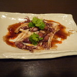 中国食酒坊 まつもと - ホタルイカときのこのピリ辛ソース