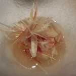 さい賀 - ミズダコ、ミョウガを添えて