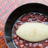 そばがきぜんざい