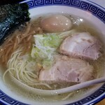 塩そば専門店 桑ばら - 5キロオーバーの熟成昆布締めヒラメ丼とヒラメ出汁の塩そば定食