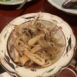 海鮮酒場 魚波 - 221210土　東京　海鮮酒場 魚波 池袋本店　油揚げみょうが和え418円