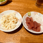 Sakatsu Ya Fushimi Ten - レディースセット(1060円)のマグロとポテサラ