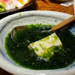 渋三魚金 - 青海苔豆腐 680円