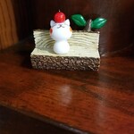 キッチン ブルー グローブ - 小さな猫