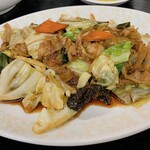 長安大東店 - 肉野菜炒め定食ご飯大盛