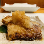 Tenhide - 【先付3種】
                        ・メカジキの塩麹焼き、自家製ポン酢+おろし