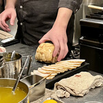 めん 呼白 - 調理風景