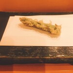 秋田 てんぷら みかわ - アスパラ穂先