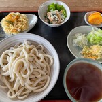 こむぎ - こむぎうどん600円+かき揚げ50円