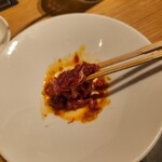 ビーフキッチン - まぜまぜして、大事に半分食べた後(笑)