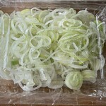 中華そば処 琴平荘 - 『温タレつけ麺(5人前)』のネギ