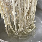 中華そば処 琴平荘 - 『温タレつけ麺(5人前)』の麺茹で