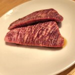 ビーフキッチン - 隠し包丁見えますか？いい仕事してます～(^ω^)