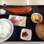 旬鮮厨房三浦や - 料理写真:ホッケみりん焼き　と　ライスセット