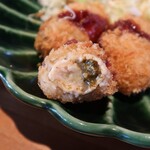 Japanese Restaurant KINZA - 牡蠣フライ　断面