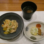 天婦羅 みやしろ - 味噌汁付いて〆