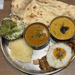 タンドール料理ひつじや - ケイジャンチキンカレーセット