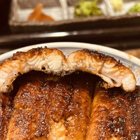 うなぎ家 しば福や - うなぎ上丼　断面