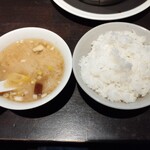 気楽中華 テンテン - スープとご飯
