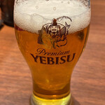 中華料理 ハマムラ - YEBISU生ビール