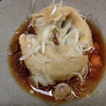 鴻巣宿阿部 - 揚そばがき 割って見た！