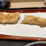てんぷら 近藤 - サクッと柔らかで上品な美味さの穴子、コレまた絶品だった