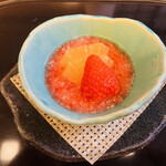 山玄茶 - 苺のパンナコッタ