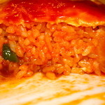 洋食 おがわ - オムライス 断面