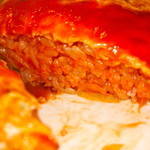 洋食 おがわ - オムライス 断面