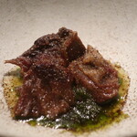 IZA - 牛肉のボリート サルサベルデ添えアップ