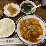 Shou Tai Rou - 2022/12/11
                        ランチメニュー
                        海老チリソース煮 930円
                        ✴︎ライス3杯無料、スープ お替り可、烏龍茶無料