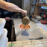 ピッツェリア イル・タンブレッロ - オリーブオイルトッピング