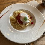 鉄板・懐石 くら馬 - トマトのクリームパスタ