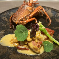 八重洲 steak & seafood 鉄板焼き 一心 - 伊勢海老の雲丹ソース