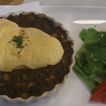 カフェ アラビカ - キーマカレーオムレツのセット（1,100円）珈琲又は紅茶付