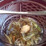 ふじ原 - お通しのじゅんさい。