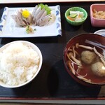 浜茶屋網元 - 鰯刺身Bセット