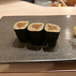 Sushi Tou - 何気に最後の方にオリーブオイルとともに出される干瓢巻きが絶品