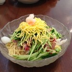 全家福 - 冷やし中華   食べ始め