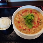 龍潭酒家 - 酸辣湯麵，ライス