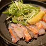 GINZA 我歩 - 金目鯛のカルパッチョ(¥1,300)