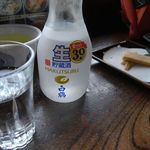 Hatsuhana - 自然薯みそ漬け[400円]と冷酒(白鶴1合)[700円]