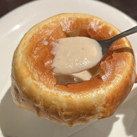 創作イタリアンちゃぶっとりあ - 茸のポタージュ  パイ包み焼き　